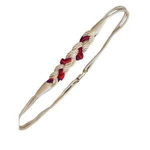 VTG~80s Nylon Braided Rope Belt